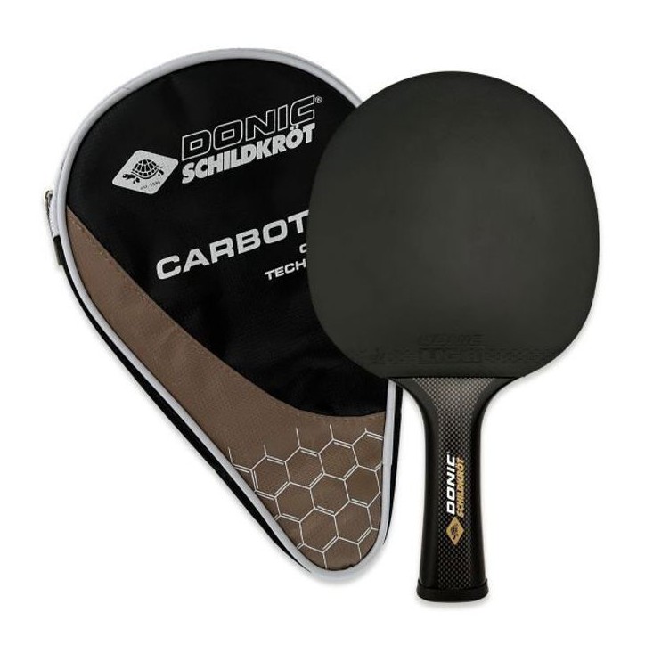 Raquette de Tennis de Table - Schildkröt - 758221 - 100% Carbone - Revetement Liga QRC - Taille Unique Raquette de Tennis de Table - Schildkröt - 758221 - 100% Carbone - Revetement Liga QRC - Taille Unique