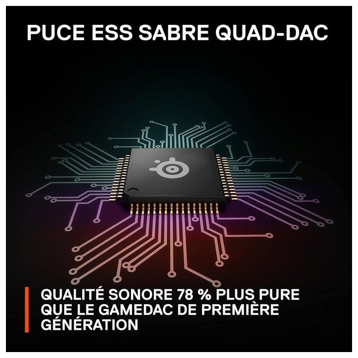 Amplificateur DAC - STEELSERIES - GameDAC Gen 2 - Pour PC et PlayStation - Noir Amplificateur DAC - STEELSERIES - GameDAC Gen 2 - Pour PC et PlayStation - Noir
