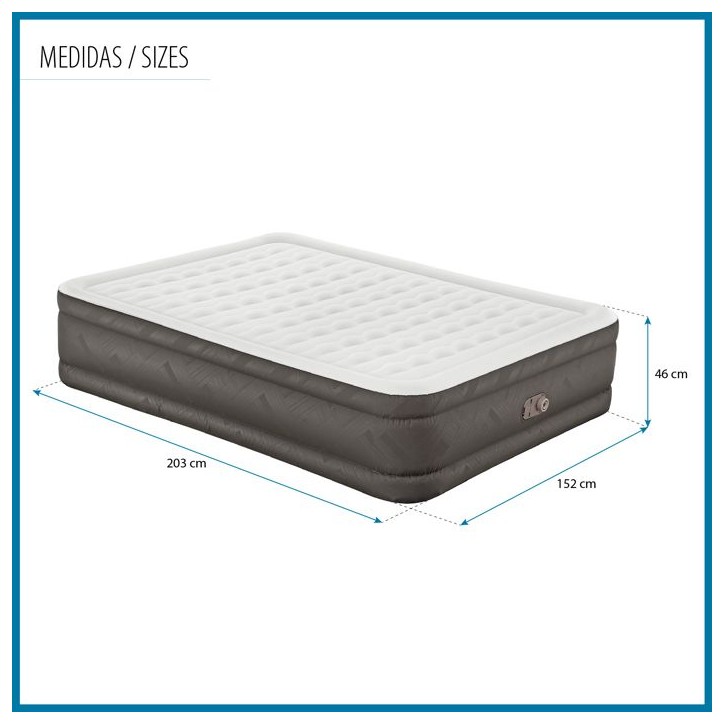 Lit gonflable - Bestway - 1069050XXX23 - 2 places - Fortech - Antimicrobien Ultra-Fresh Lit gonflable - Bestway - 1069050XXX23 - 2 places - Fortech - Antimicrobien Ultra-Fresh