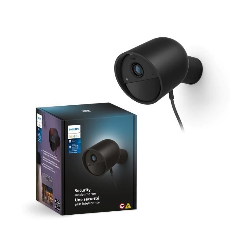 Caméra filaire - Philips Hue - Secure - HD 1080P - Utilisation intér