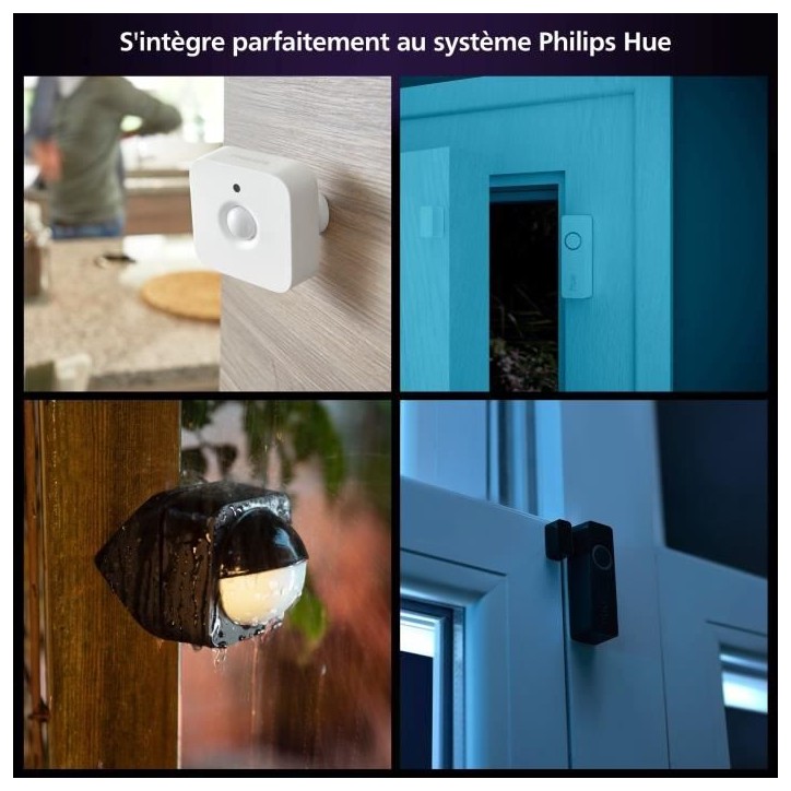 Caméra filaire - Philips Hue - Secure - HD 1080P - Utilisation intérieure ou extérieure - Contrôle avec une seule applicatio Caméra filaire - Philips Hue - Secure - HD 1080P - Utilisation intérieure ou extérieure - Contrôle avec une seule applicatio
