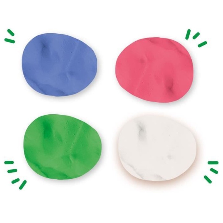 Pâte a modeler - SES CREATIVE - Feel good - Relax (4x90gr) - Végane - Lavable - Souple Pâte a modeler - SES CREATIVE - Feel good - Relax (4x90gr) - Végane - Lavable - Souple
