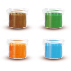 Pâte a modeler Feel good - SES CREATIVE - Dough - Nature (4x90gr) - Couleur naturelle - Activité créative et ludique - Age :