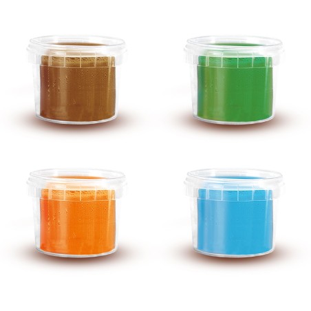 Pâte a modeler Feel good - SES CREATIVE - Dough - Nature (4x90gr) - Couleur naturelle - Activité créative et ludique - Age :