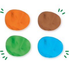 Pâte a modeler Feel good - SES CREATIVE - Dough - Nature (4x90gr) - C