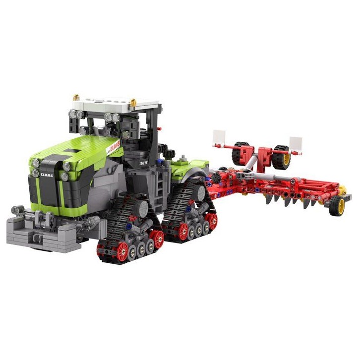 CADA Master - Jeu de construction - Tracteur agricole Claas Xerion 5000 - Échelle 1:32 - 1336 pieces - Des 8 ans CADA Master - Jeu de construction - Tracteur agricole Claas Xerion 5000 - Échelle 1:32 - 1336 pieces - Des 8 ans