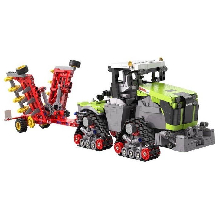 CADA Master - Jeu de construction - Tracteur agricole Claas Xerion 5000 - Échelle 1:32 - 1336 pieces - Des 8 ans CADA Master - Jeu de construction - Tracteur agricole Claas Xerion 5000 - Échelle 1:32 - 1336 pieces - Des 8 ans