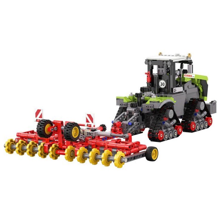 CADA Master - Jeu de construction - Tracteur agricole Claas Xerion 5000 - Échelle 1:32 - 1336 pieces - Des 8 ans CADA Master - Jeu de construction - Tracteur agricole Claas Xerion 5000 - Échelle 1:32 - 1336 pieces - Des 8 ans