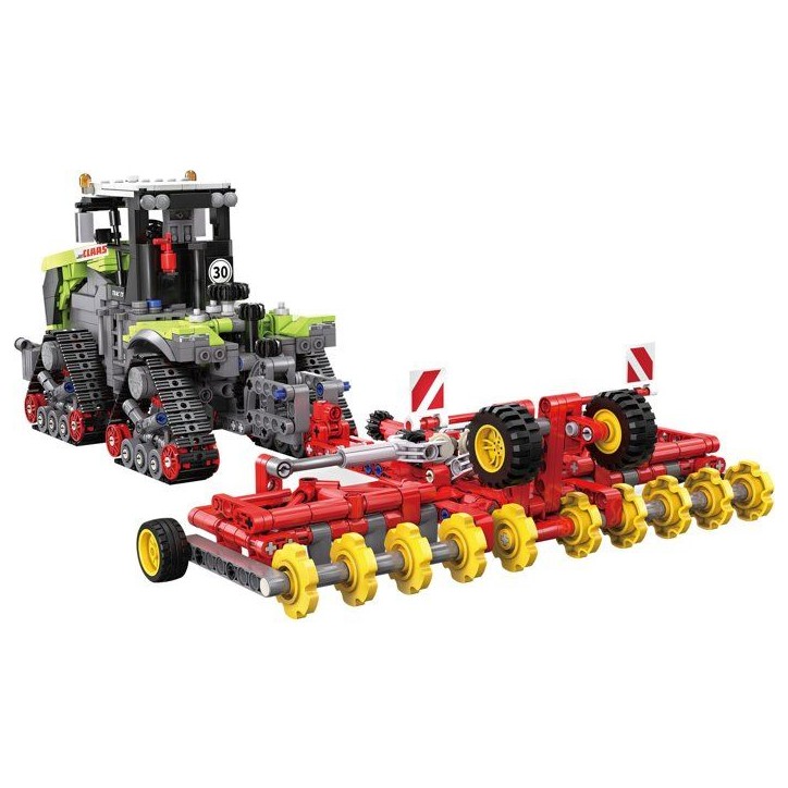 CADA Master - Jeu de construction - Tracteur agricole Claas Xerion 5000 - Échelle 1:32 - 1336 pieces - Des 8 ans CADA Master - Jeu de construction - Tracteur agricole Claas Xerion 5000 - Échelle 1:32 - 1336 pieces - Des 8 ans