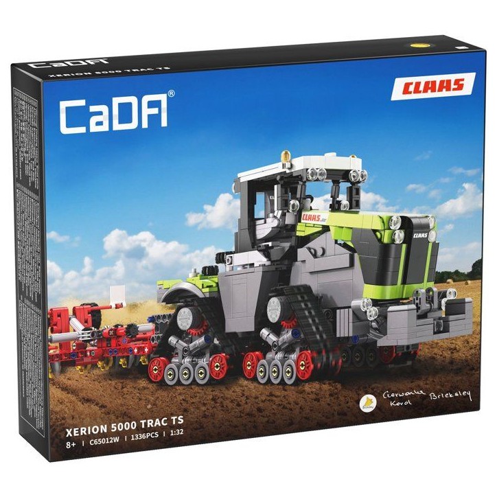 CADA Master - Jeu de construction - Tracteur agricole Claas Xerion 5000 - Échelle 1:32 - 1336 pieces - Des 8 ans CADA Master - Jeu de construction - Tracteur agricole Claas Xerion 5000 - Échelle 1:32 - 1336 pieces - Des 8 ans