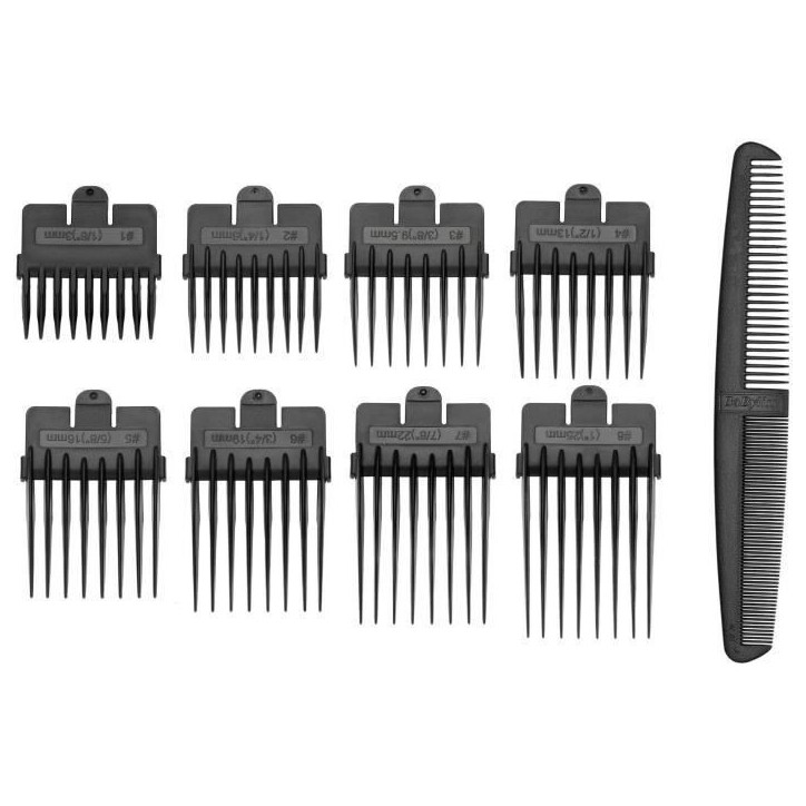 Tondeuse cheveux - BaByliss E756E - Lames XL 45 mm en acier inoxydable - 8 guides de coupe