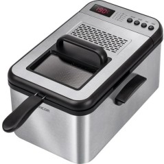 Friteuse électrique - Sencor - SFR 8200SS - 2200 W - 3,2 L - Noir/Aci