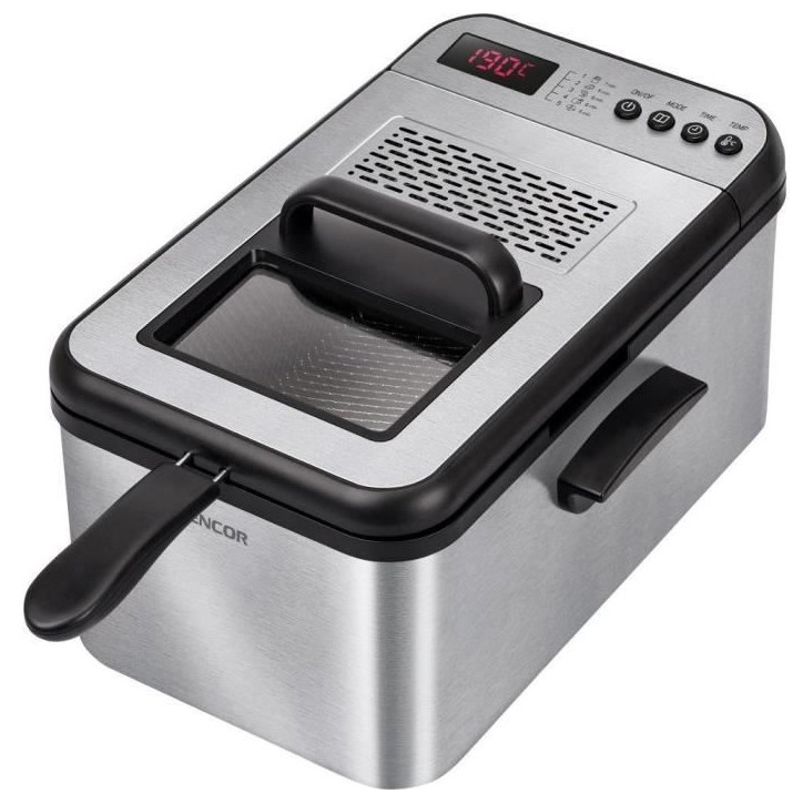 Friteuse électrique - Sencor - SFR 8200SS - 2200 W - 3,2 L - Noir/Acier Inoxydable Friteuse électrique - Sencor - SFR 8200SS - 2200 W - 3,2 L - Noir/Acier Inoxydable