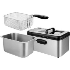 Friteuse électrique - Sencor - SFR 8200SS - 2200 W - 3,2 L - Noir/Aci