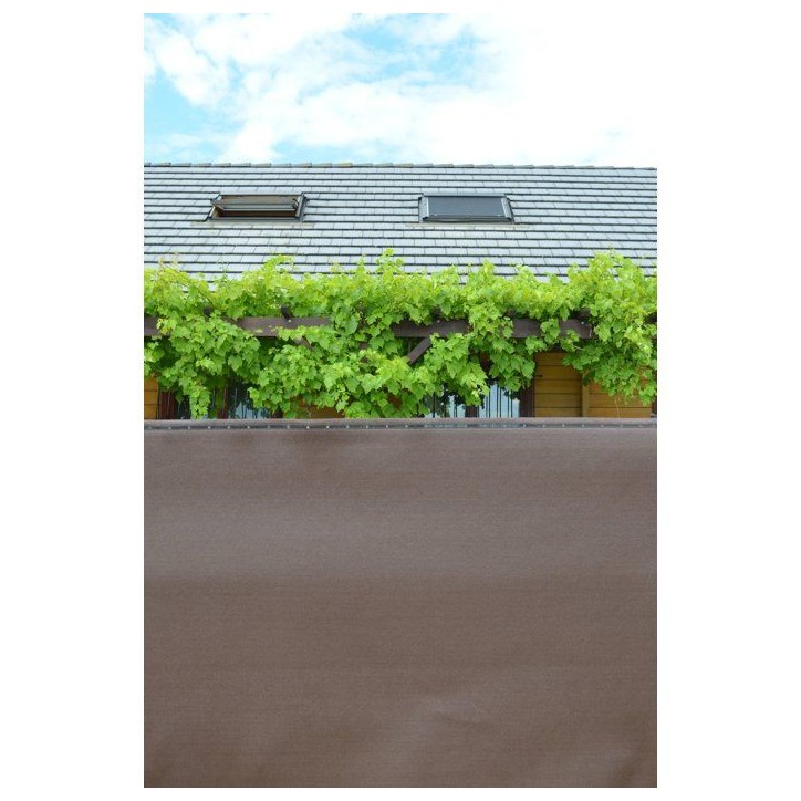 Natte brise-vue - NATURE - 200 g - Taupe - 10 x 1 m