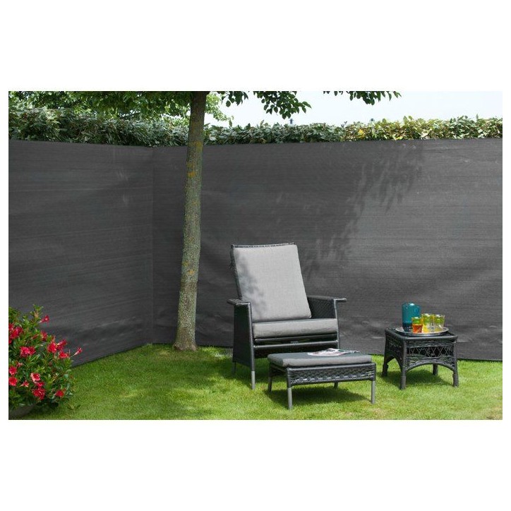 Brise-vue - NATURE - 200 g - 1,2 x 25 m - Anthracite Brise-vue - NATURE - 200 g - 1,2 x 25 m - Anthracite