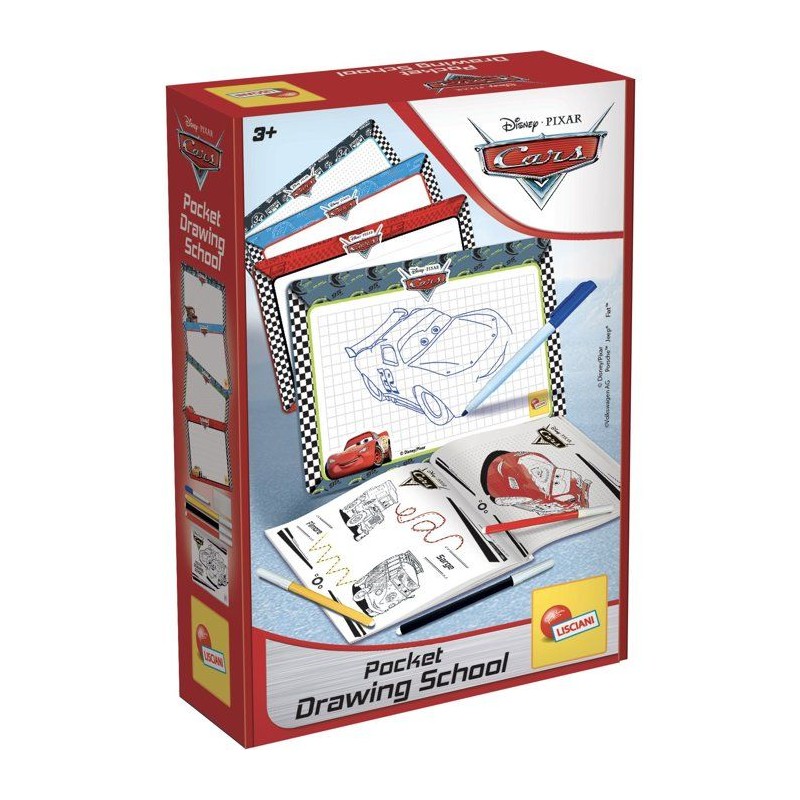 Pocket Studio de Dessin - Cars - LISCIANIGIOCHI - Kit Dessin - Ardoise