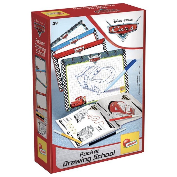 Pocket Studio de Dessin - Cars - LISCIANIGIOCHI - Kit Dessin - Ardoises effaçables - Guide explicatif - Des 3 ans Pocket Studio de Dessin - Cars - LISCIANIGIOCHI - Kit Dessin - Ardoises effaçables - Guide explicatif - Des 3 ans