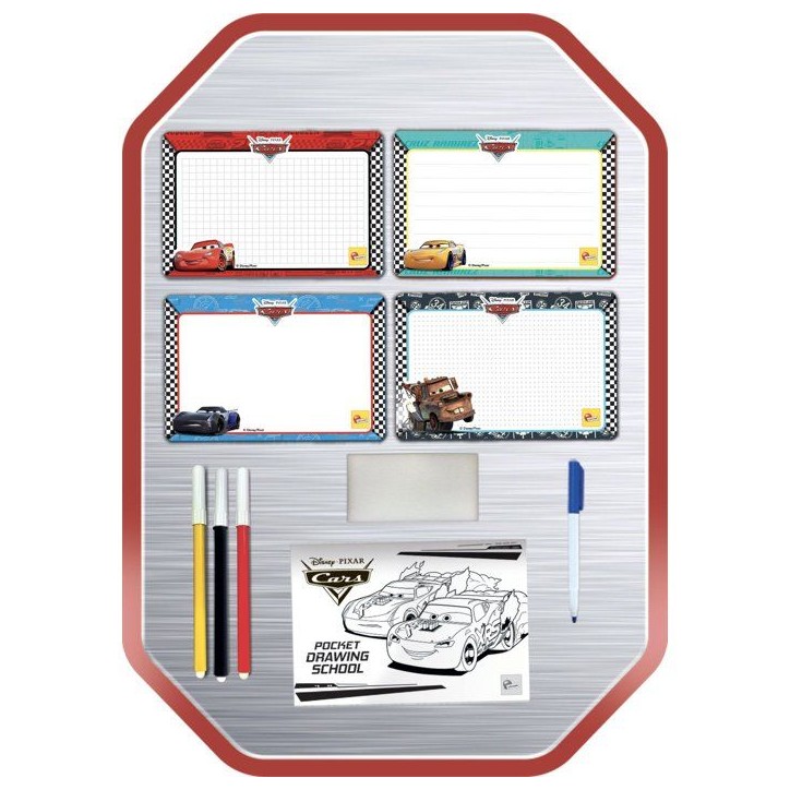 Pocket Studio de Dessin - Cars - LISCIANIGIOCHI - Kit Dessin - Ardoises effaçables - Guide explicatif - Des 3 ans Pocket Studio de Dessin - Cars - LISCIANIGIOCHI - Kit Dessin - Ardoises effaçables - Guide explicatif - Des 3 ans