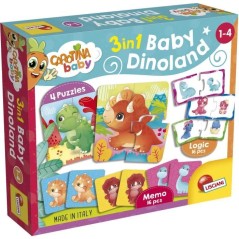 Dinoland - Jeux éducatifs - CAROTINA BABY - Puzzles, Mémo, Associati