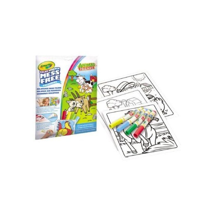 Set de coloriage - CRAYOLA - Color Wonder - Animal Friends - Livre + 4 feutres - Des 3 ans Set de coloriage - CRAYOLA - Color Wonder - Animal Friends - Livre + 4 feutres - Des 3 ans