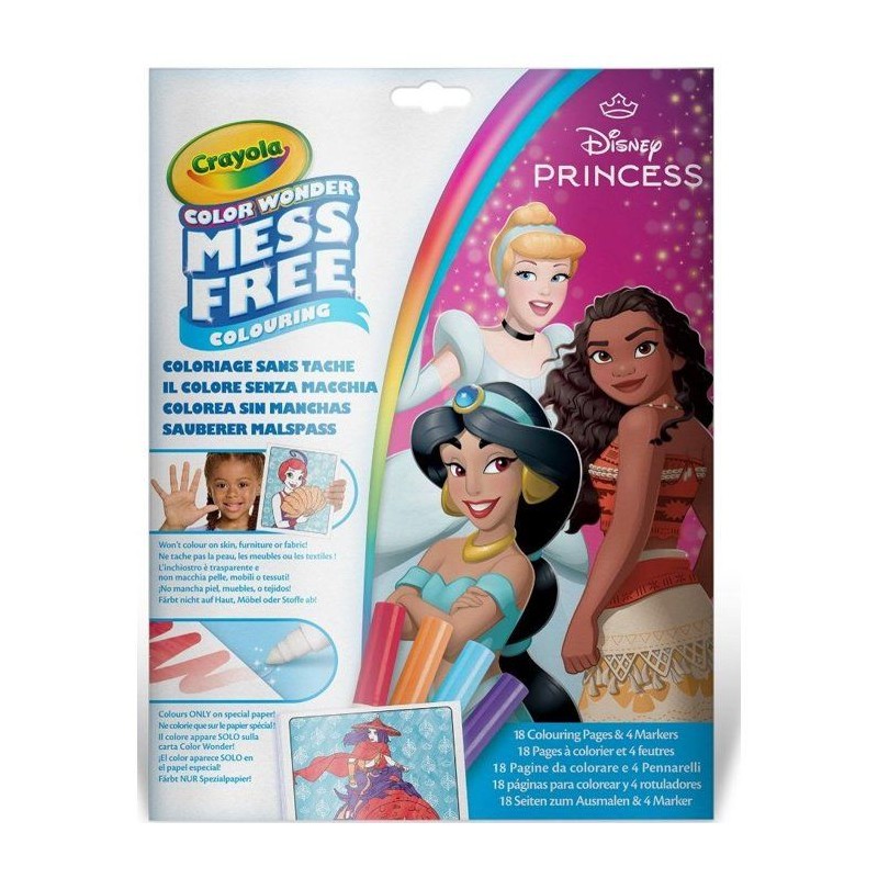 Set de coloriage - CRAYOLA - Color Wonder - Princesses Disney - Livre