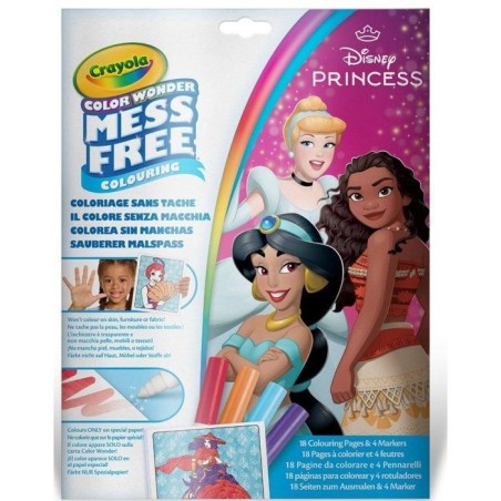 Set de coloriage - CRAYOLA - Color Wonder - Princesses Disney - Livre