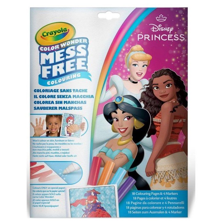 Set de coloriage - CRAYOLA - Color Wonder - Princesses Disney - Livre + 4 feutres - Des 3 ans Set de coloriage - CRAYOLA - Color Wonder - Princesses Disney - Livre + 4 feutres - Des 3 ans