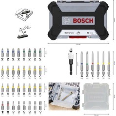 Embout de tournevis - Bosch Professional - 2607017464 - 40 pieces - Ac