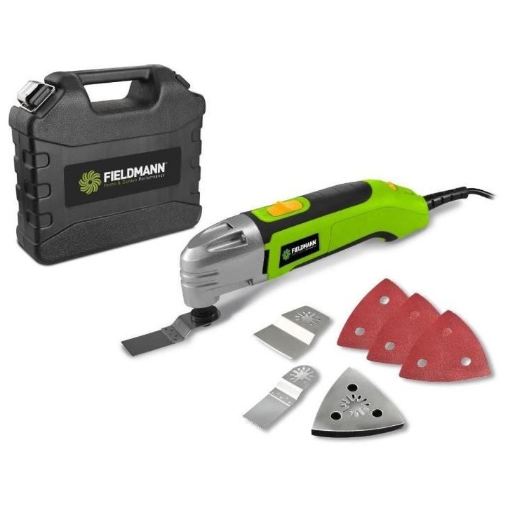 Outils multifonctions - FIELDMANN - FDB 200301-E - 300 W - Vitesse variable - 11 accessoires inclus Outils multifonctions - FIELDMANN - FDB 200301-E - 300 W - Vitesse variable - 11 accessoires inclus