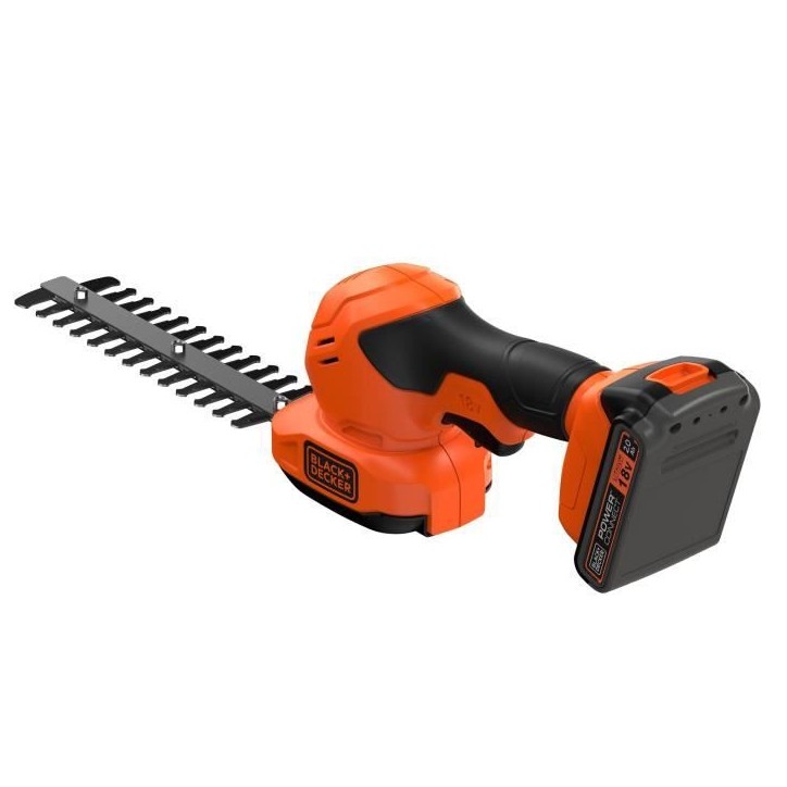 Sculpte-haies et cisaille a gazon sans fil + batterie 2Ah + chargeur - BLACK&DECKER - BCSS18D1-QW - 18V Sculpte-haies et cisaille a gazon sans fil + batterie 2Ah + chargeur - BLACK&DECKER - BCSS18D1-QW - 18V