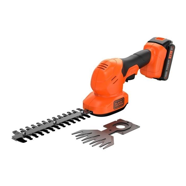 Sculpte-haies et cisaille a gazon sans fil + batterie 2Ah + chargeur - BLACK&DECKER - BCSS18D1-QW - 18V Sculpte-haies et cisaille a gazon sans fil + batterie 2Ah + chargeur - BLACK&DECKER - BCSS18D1-QW - 18V