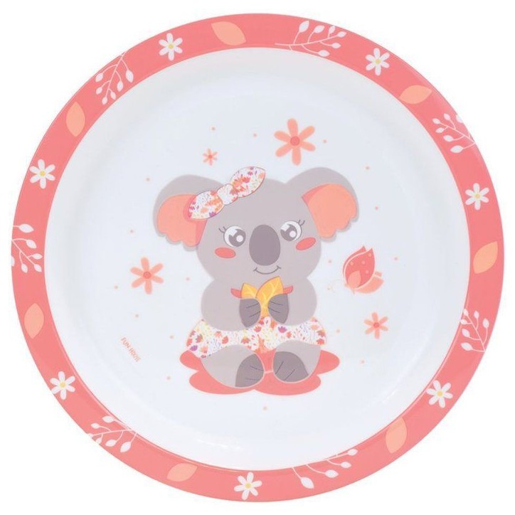 Lot vaisselle - FUN HOUSE - KOALA - Verre 220 ml, assiette creuse Ø 16 cm, assiette plate Ø 22 cm, couverts et peluche 22 cm Lot vaisselle - FUN HOUSE - KOALA - Verre 220 ml, assiette creuse Ø 16 cm, assiette plate Ø 22 cm, couverts et peluche 22 cm