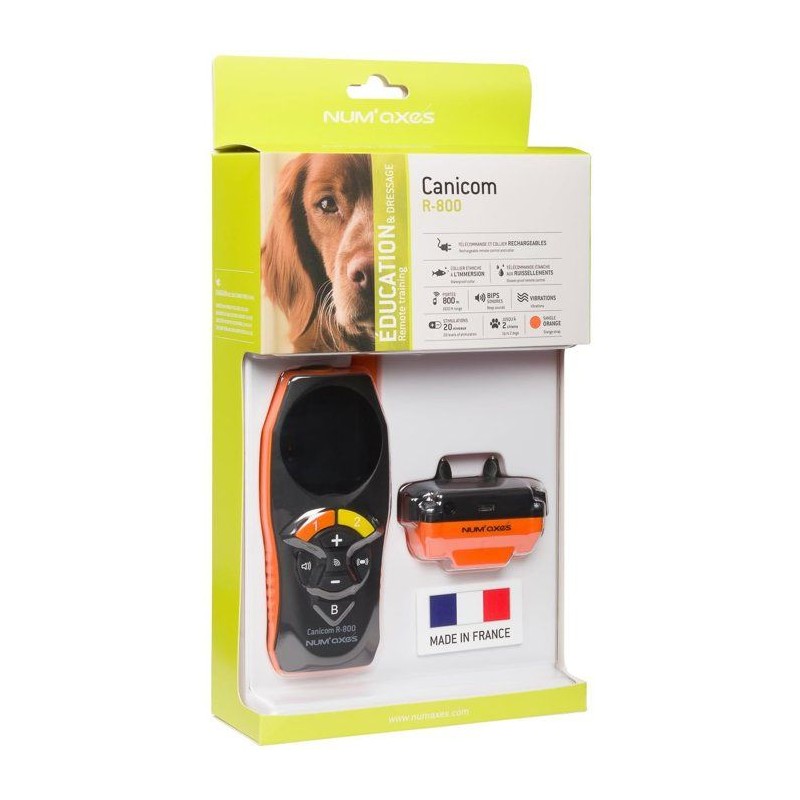 Ensemble complet de dressage - NUM'AXES - CANICOM R-800 - Pour chien -
