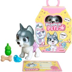 Smoby - Pamper Petz - Husky a adopter - 4 accessoires - Articulé - Bo
