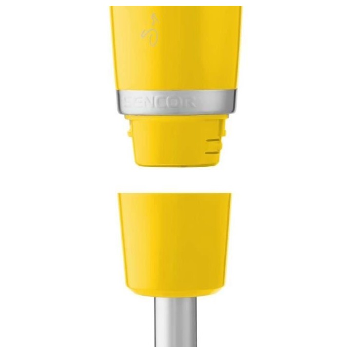 Mixeur electrique Sencor - SHB 4466YL-EUE3 - Mixeur Plongeant avec 6 Lames en Titane/Ice Crash, Jaune Mixeur electrique Sencor - SHB 4466YL-EUE3 - Mixeur Plongeant avec 6 Lames en Titane/Ice Crash, Jaune