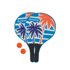 Raquettes de beachball - SCHILDKROT - Bois laqué - Poignée plastiqu