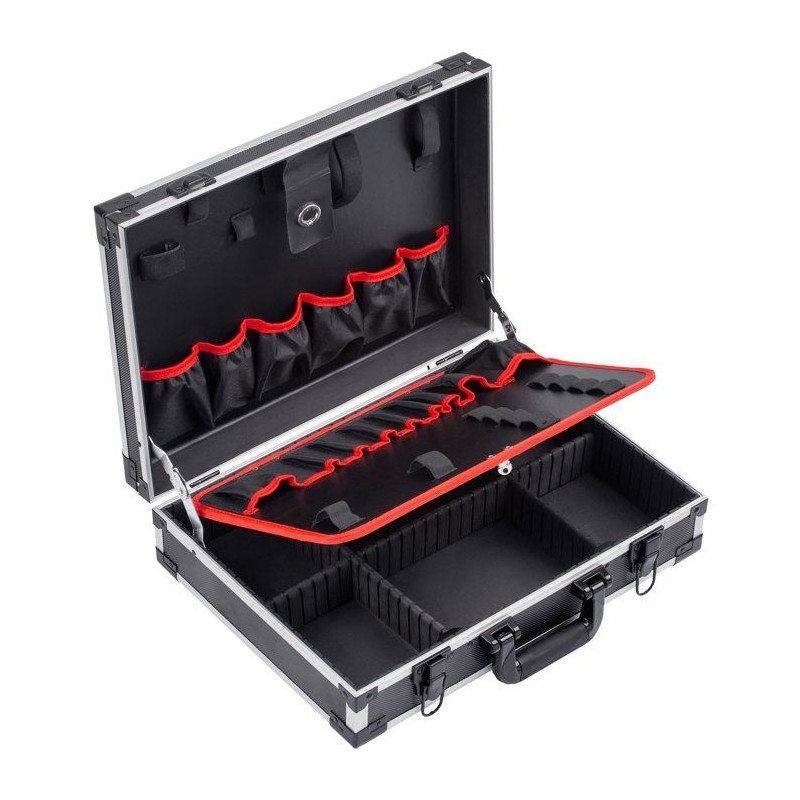 Malette a outils vide - MEISTER - Alu - 46 x 32 x 14 cm - Compartiment