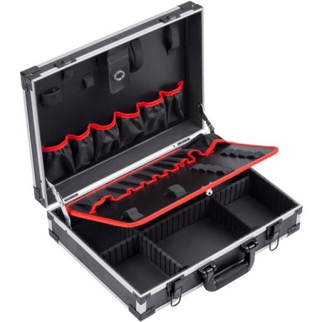 Malette a outils vide - MEISTER - Alu - 46 x 32 x 14 cm - Compartiment