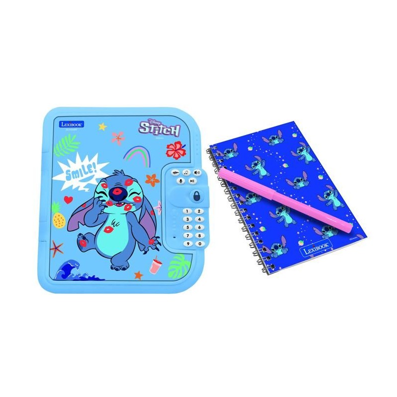 Journal intime électronique avec coffre-fort Stitch