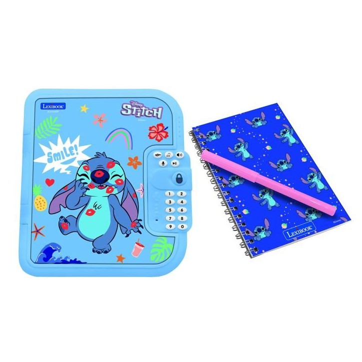 Journal intime électronique avec coffre-fort Stitch Journal intime électronique avec coffre-fort Stitch