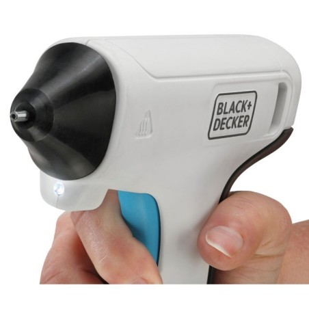 Pistolet a Colle Sans Fil - BLACK+DECKER - BCGL115-XJ - 3,6V - 20 Sticks De Colle - LED Intégré