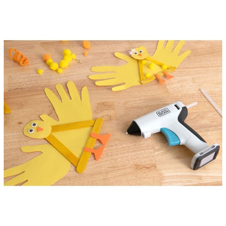Pistolet a Colle Sans Fil - BLACK+DECKER - BCGL115-XJ - 3,6V - 20 Sticks De Colle - LED Intégré Pistolet a Colle Sans Fil - BLACK+DECKER - BCGL115-XJ - 3,6V - 20 Sticks De Colle - LED Intégré