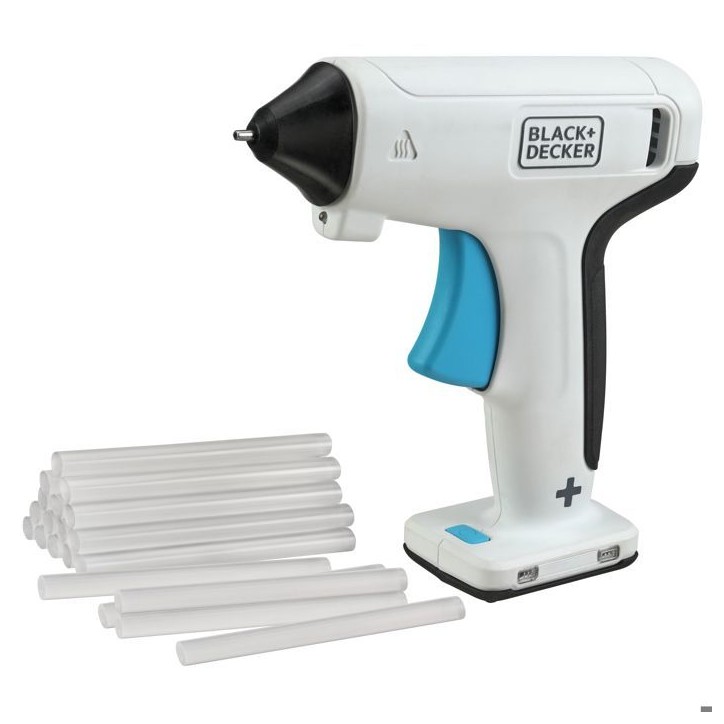 Pistolet a Colle Sans Fil - BLACK+DECKER - BCGL115-XJ - 3,6V - 20 Sticks De Colle - LED Intégré Pistolet a Colle Sans Fil - BLACK+DECKER - BCGL115-XJ - 3,6V - 20 Sticks De Colle - LED Intégré