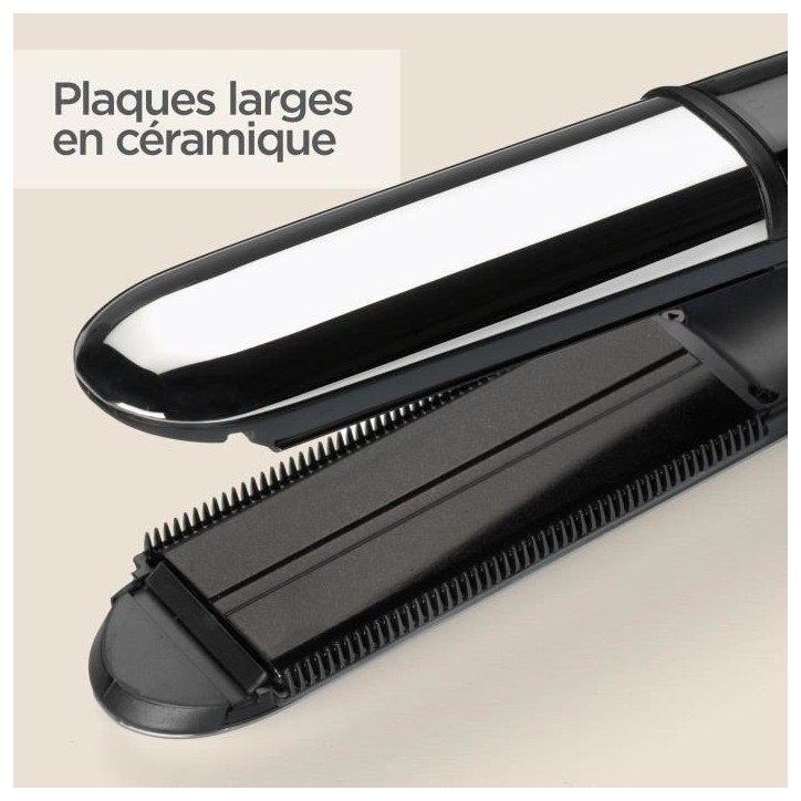 Lisseur Babyliss ST496E - Lisseur vapeur Steam Shine