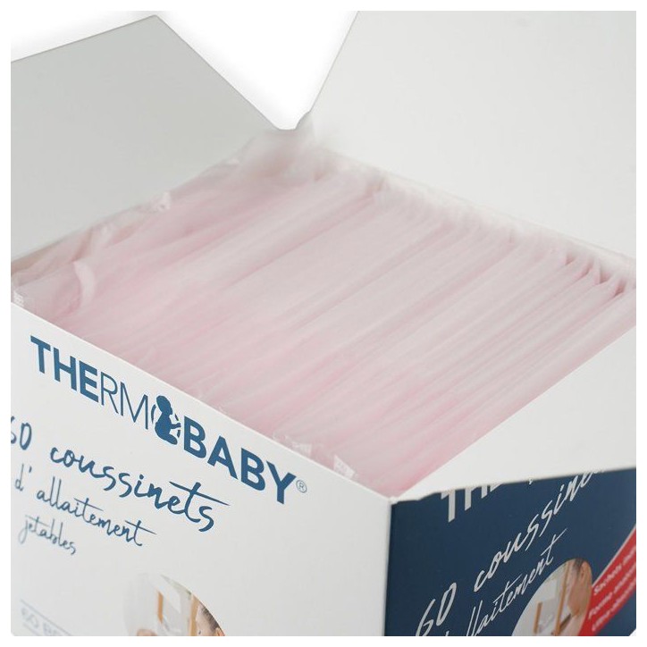 Boîte de 60 coussinets d'allaitement jetables - THERMOBABY Boîte de 60 coussinets d'allaitement jetables - THERMOBABY