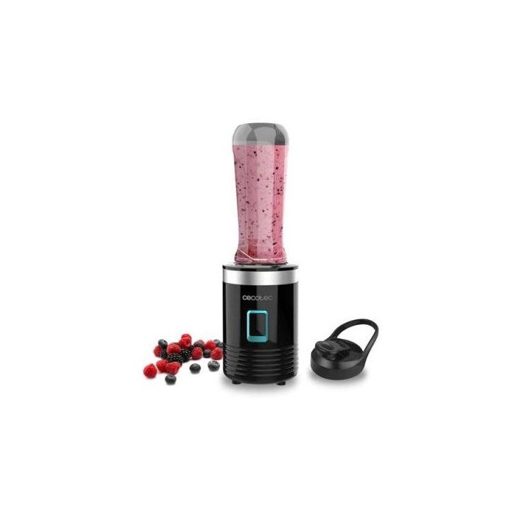 Mixeur - CECOTEC - Power Titanium 350 - 350 W - Verre portatif - 600 ml - Noir Mixeur - CECOTEC - Power Titanium 350 - 350 W - Verre portatif - 600 ml - Noir