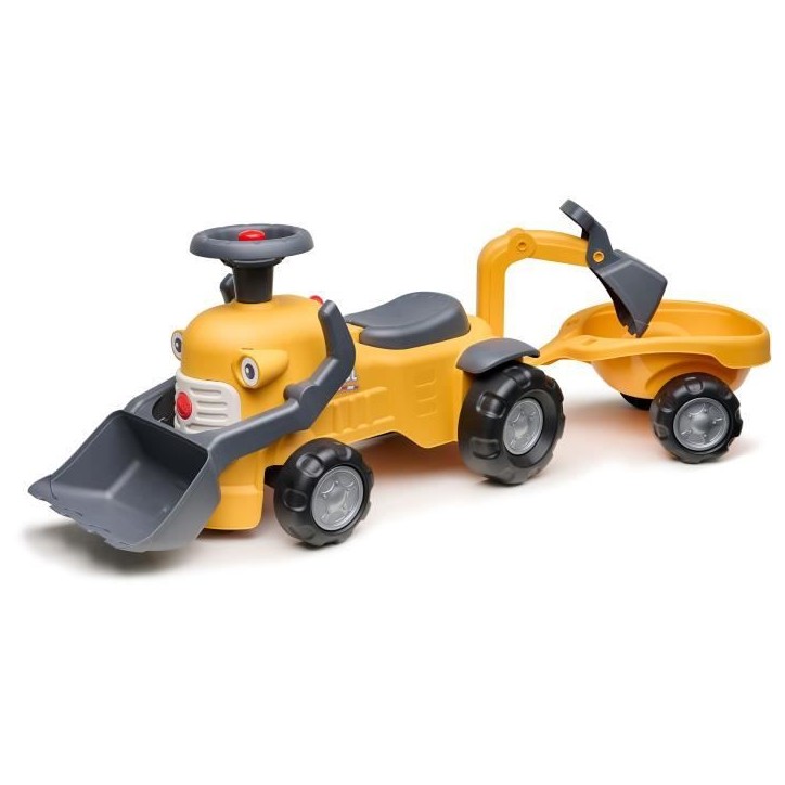 Porteur Chantier Marcel - FALK - Pelle frontale, excavatrice - Jaune - Fabriqué en France - 90% de plastique recyclé - Des 12 Porteur Chantier Marcel - FALK - Pelle frontale, excavatrice - Jaune - Fabriqué en France - 90% de plastique recyclé - Des 12