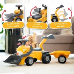Porteur Chantier Marcel - FALK - Pelle frontale, excavatrice - Jaune -