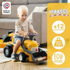 Porteur Chantier Marcel - FALK - Pelle frontale, excavatrice - Jaune -